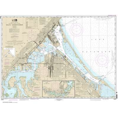 HISTORICAL NOAA Chart 14975: Duluth-Superior Harbor;Upper St. Louis River