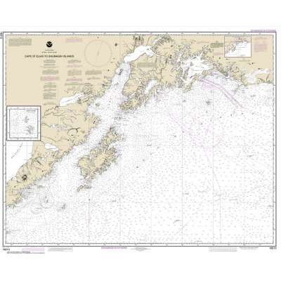 HISTORICAL NOAA Chart 16013: Cape St. Elias to Shumagin Islands;Semidi Islands