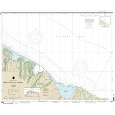 Alaska NOAA Charts :HISTORICAL NOAA Chart 16041: Demarcation Bay and approaches