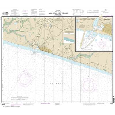 HISTORICAL NOAA Chart 16206: Nome Hbr. and approaches: Norton Sound;Nome Harbor