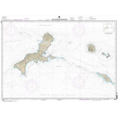 HISTORICAL NOAA Chart 16441: Kiska Island and approaches