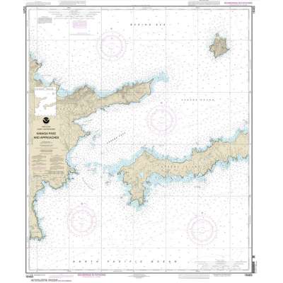 Alaska NOAA Charts :HISTORICAL NOAA Chart 16463: Kanaga Pass and approaches