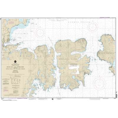 HISTORICAL NOAA Chart 16475: Kuluk Bay and approaches: including Little Tanaga and Kagalaska Strs.