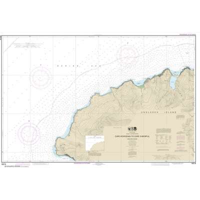 Alaska NOAA Charts :HISTORICAL NOAA Chart 16518: Cape Kavrizhka to Cape Cheerful
