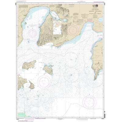 HISTORICAL NOAA Chart 16551: Unga Island to Pavlof Bay: Alaska Pen.