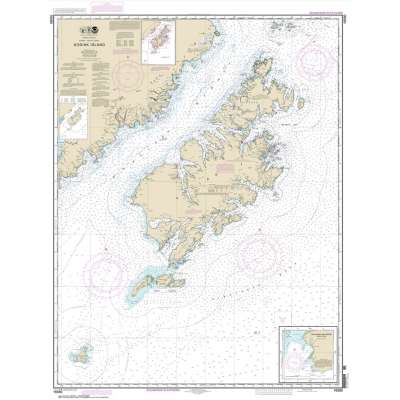 Alaska Charts :NOAA Chart 16580: Kodiak Island;Southwest Anchorage: Chirikof Island