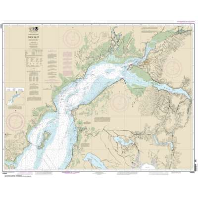 NOAA Chart 16660: Cook Inlet-northern part