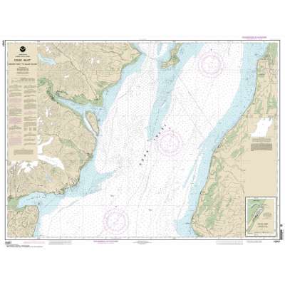 NOAA Chart 16661: Cook Inlet-Anchor Point to Kalgin Island