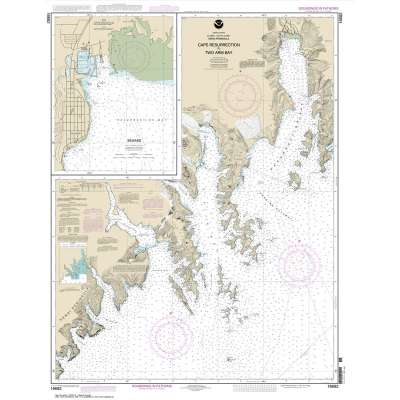 HISTORICAL NOAA Chart 16682: Cape Resurrection to Two Arm Bay;Seward