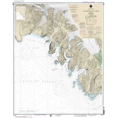 HISTORICAL NOAA Chart 17301: Cape Spencer to Icy Point