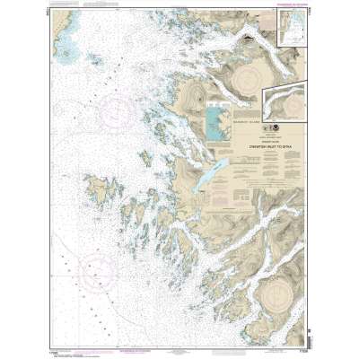 Alaska NOAA Charts :NOAA Chart 17326: Crawfish Inlet to Sitka: Baranof I.;Sawmill Cove