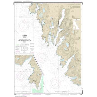 Alaska Charts :NOAA Chart 17330: West Coast of Baranof Island Cape Ommaney to Byron Bay