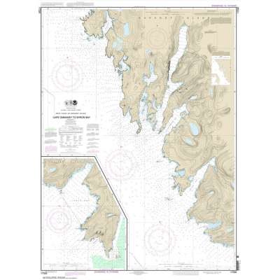 HISTORICAL NOAA Chart 17330: West Coast of Baranof Island Cape Ommaney to Byron Bay