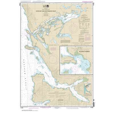 HISTORICAL NOAA Chart 17339: Hood Bay and Kootznahoo Inlet