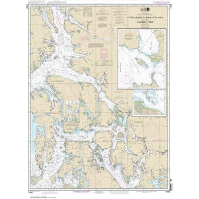 HISTORICAL NOAA Chart 17360: Etolin Island to Midway Islands: including Sumner Strait;Holkham Bay;Big Castle Island