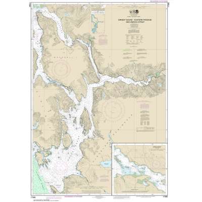 Alaska NOAA Charts :NOAA Chart 17385: Ernest Sound-Eastern Passage and Zimovia Strait;Zimovia Strait