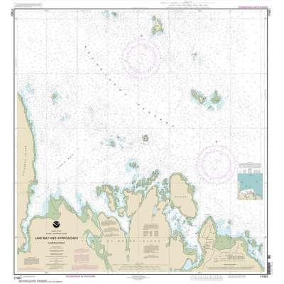 Alaska NOAA Charts :NOAA Chart 17401: Lake Bay and approaches: Clarence Str.