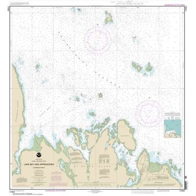 HISTORICAL NOAA Chart 17401: Lake Bay and approaches: Clarence Str.