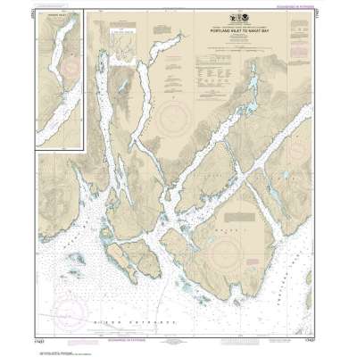 HISTORICAL NOAA Chart 17437: Portland Inlet to Nakat Bay