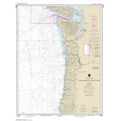 Pacific Coast NOAA Charts :NOAA Chart 18003: Cape Blanco to Cape Flattery