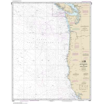 NOAA Chart 18007: San Francisco to Cape Flattery