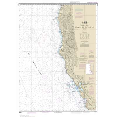 NOAA Chart 18010: Monterey Bay to Coos Bay