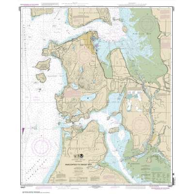 HISTORICAL NOAA Chart 18427: Anacortes to Skagit Bay