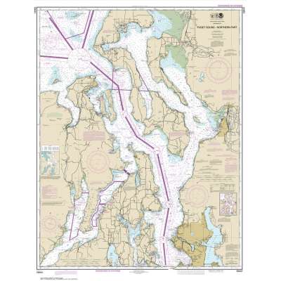 Pacific Coast NOAA Charts :NOAA Chart 18441: Puget Sound-northern part