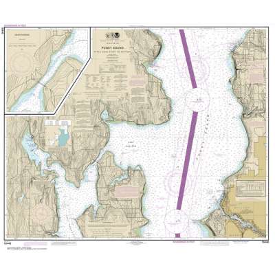 NOAA Chart 18446: Puget Sound-Apple Cove Point to Keyport;Agate Passage