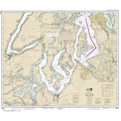 HISTORICAL NOAA Chart 18448: Puget Sound-southern part