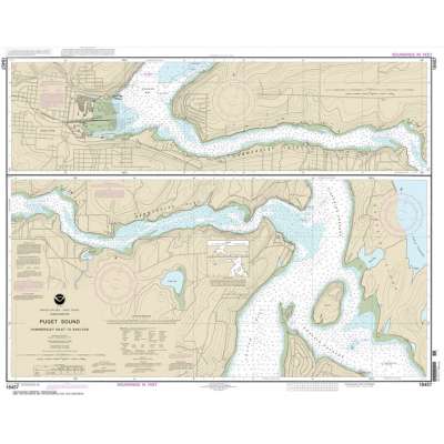 NOAA Chart 18457: Puget Sound-Hammersley Inlet to Shelton