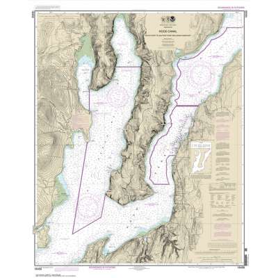 Pacific Coast NOAA Charts :NOAA Chart 18458: Hood Canal-South Point to Quatsap Point including Dabob Bay
