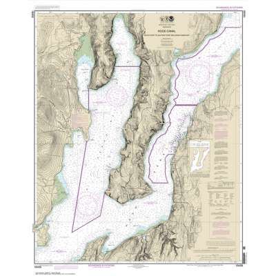HISTORICAL NOAA Chart 18458: Hood Canal-South Point to Quatsap Point including Dabob Bay