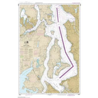 Pacific Coast NOAA Charts :NOAA Chart 18474: Puget Sound-Shilshole Bay to Commencement Bay