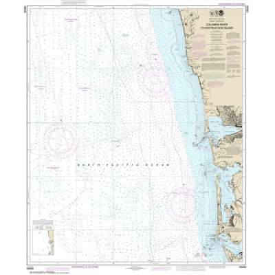 Pacific Coast NOAA Charts :NOAA Chart 18500: Columbia River to Destruction Island