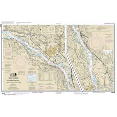 NOAA Chart 18524: Columbia River Crims Island to Saint Helens