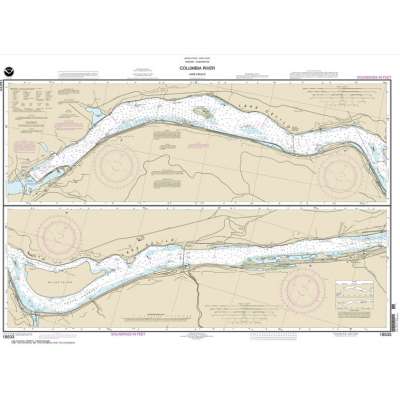 Pacific Coast NOAA Charts :NOAA Chart 18533: Columbia River Lake Celilo