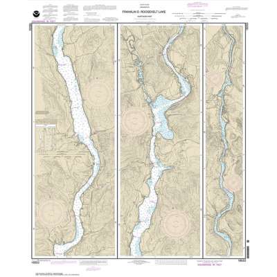 HISTORICAL NOAA Chart 18553: FRANKLIN D. ROOSEVELT LAKE Northern part