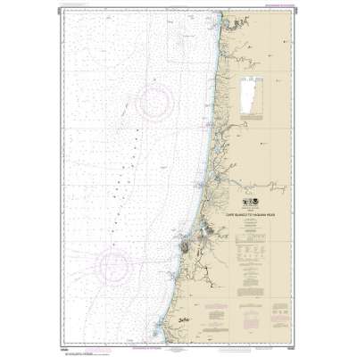 NOAA Chart 18580: Cape Blanco to Yaquina Head