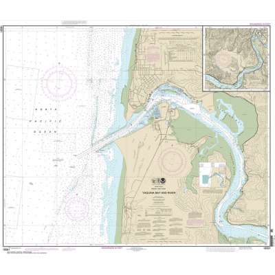 NOAA Chart 18581: Yaquina Bay and River;Continuation of Yaquina River