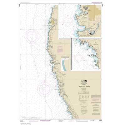 HISTORICAL NOAA Chart 18626: Elk to Fort Bragg;Fort Bragg and Noyo Anchorage;Elk