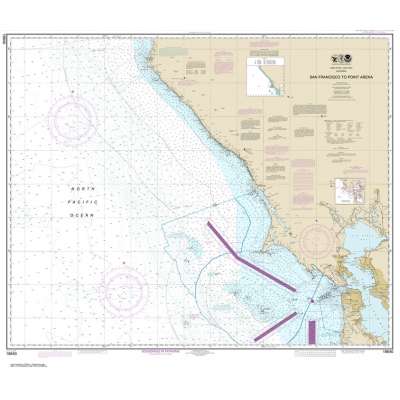 HISTORICAL NOAA Chart 18640: San Francisco to Point Arena