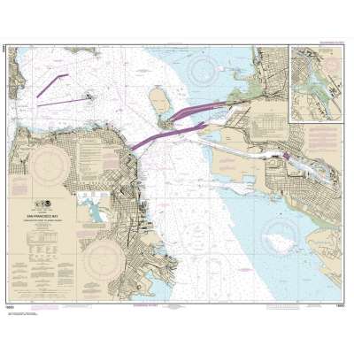 HISTORICAL NOAA Chart 18650: San Francisco Bay Candlestick Point to Angel Island