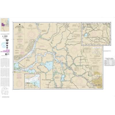 NOAA Chart 18661: Sacramento and San Joaquin Rivers Old River: Middle River and San Joaquin River extension