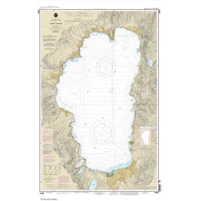 Pacific Coast NOAA Charts :HISTORICAL  NOAA Chart 18665: Lake Tahoe