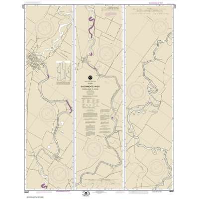 Pacific Coast NOAA Charts :HISTORICAL NOAA Chart 18667: Sacramento River Fourmile Bend To Colusa