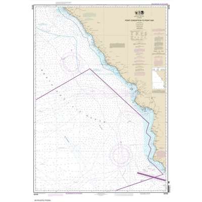 Pacific Coast NOAA Charts :NOAA Chart 18700: Point Conception to Point Sur