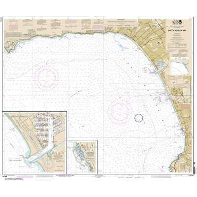 Pacific Coast NOAA Charts :NOAA Chart 18744: Santa Monica Bay;King Harbor