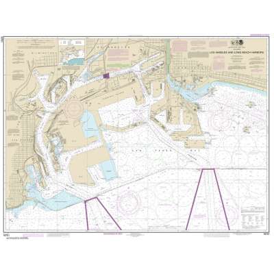 HISTORICAL NOAA Chart 18751: Los Angeles and Long Beach Harbors