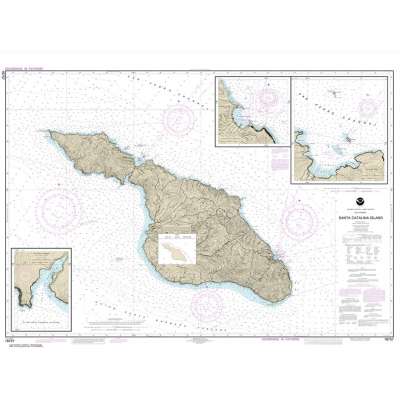 Pacific Coast NOAA Charts :NOAA Chart 18757: Santa Catalina Island;Avalon Bay;Catalina Harbor;Isthmus Cove